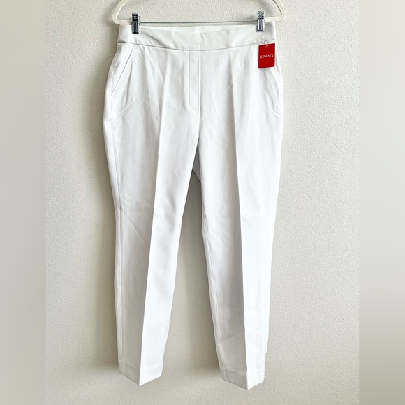 NWT Spanx Slim Straight Pant in White Size Large - Picture 6 of 14